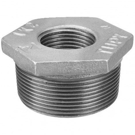 Bucha de Redução Tupy Galvanizada 1 X 3/4 Polegadas Rosca