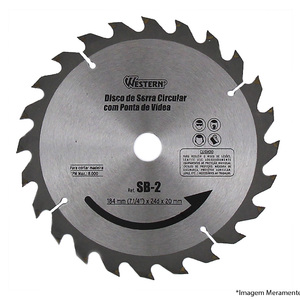 DISCO DE SERRA CIRCULAR COM PONTA DE VÍDEA