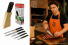 Jogo de Facas Essential J com Cepo 5 Peças para Cozinha