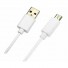 Cabo USB Smartphone branco