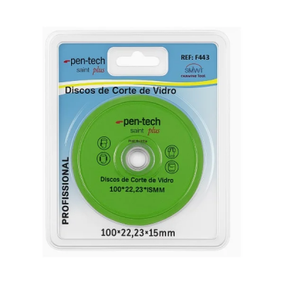 DISCO DE CORTE DE VIDRO 100*22,23*15MM PE TECH SAINT PLUS STONE CUT DISCO DIAMANTADO