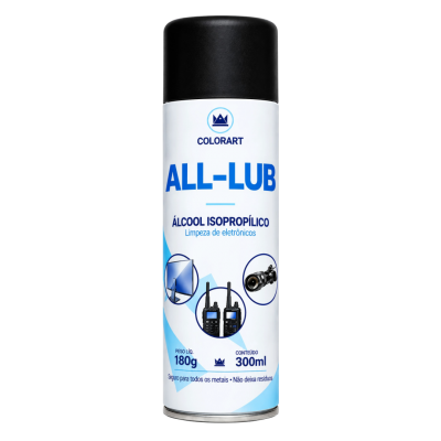 Álcool Isopropílico All-Lub 300ml Colorart
