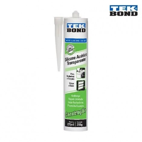 Borracha Acético Silicone Tek Bond  256G