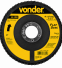 Flap Disc Cônico 4.1/2" (115 mm) Grão 120 Costado em Fibra de Vidro Vonder