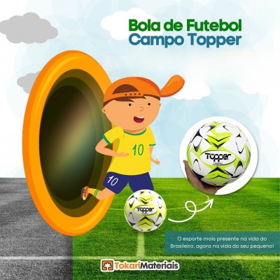 BOLA DE FUTEBOL CAMPO TOPPER