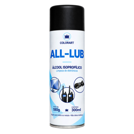 Álcool Isopropílico All-Lub 300ml Colorart