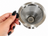 Coador de Café Inox 10,5 cm – Haüskraft – Aço Inox com Pegador em Silicone – Prata