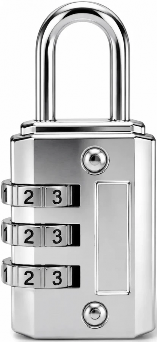 Cadeado Pado SM Segredo ZM 25mm Preto com Combinação Numérica