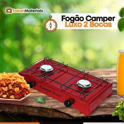 Fogão Camper Luxo 2-bocas