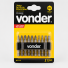 Jogo de Bits e Ponteiras CR-V com 10 Peças Encaixe 1/4" Vonder
