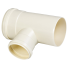 Tê de Redução para Esgoto 100 x 50 mm Branco Krona