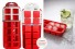 Forma de Gelo Silicone 12 Cubos Hauskraft Vermelha