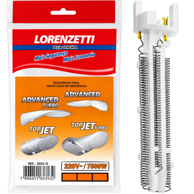 Resistência 220V 7500W 3055-O Advanced e Top Jet Lorenzetti