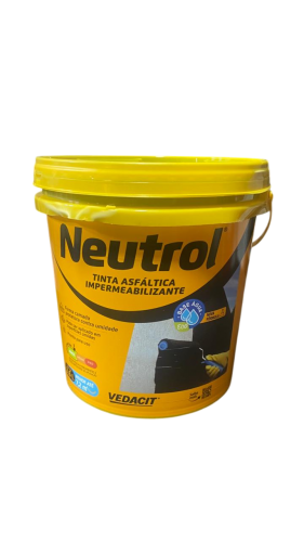Tinta Asfáltica Impermeabilizante Vedacit Neutrol Acqua 3.6L Preto – Impermeabilização de Parede e Fundação