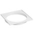 Porta-Grelha Quadrado em PVC Branco 9,4 × 9,4 cm Astra PG13