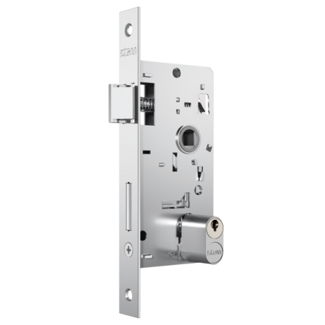 Fechadura Stam 803/33 Cromado Roseta Redonda Inox