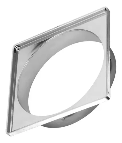 Porta Grelha Quadrado Cromado 10cm