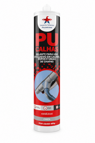 Selante PU para Calhas Cinza 400g Impacta Selantes – Vedação de Alta Performance | Tokari
