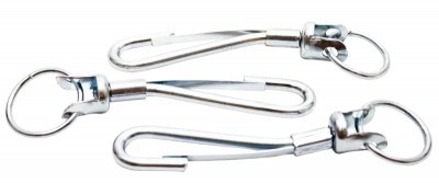 Mosquetão Girador com Argola 11cm – Zincado | Uso Geral e Resistente