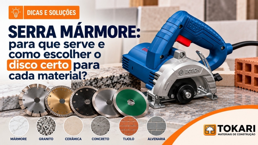 Serra mármore: para que serve e como escolher o disco certo para cada material?