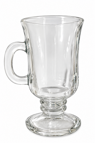 Caneca Irish Coffee de Vidro Transparente 250 ml