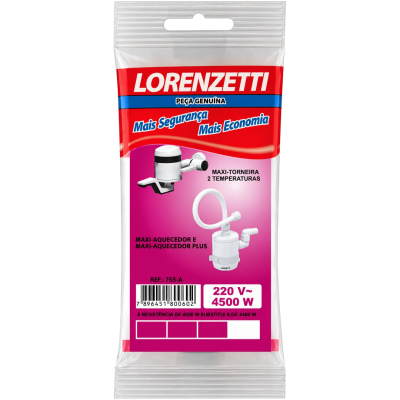 Resistência 220V 4500W 755-A para Maxi Aquecedor e Maxi Torneira Lorenzetti