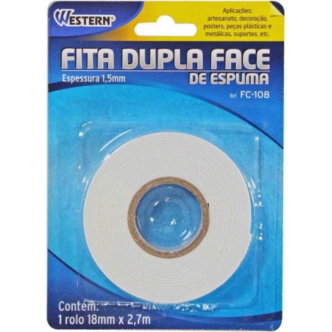 Fita Dupla Face Espumada 18MMX2,7M - Gna