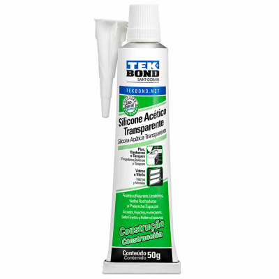 Silicone Acético Transparente 50g Tekbond