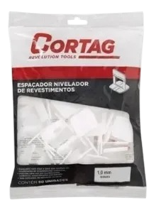 Espaçador Nivelador para Revestimentos Cortag Revolution Tools – 1,0mm ou 1,5mm – Pacote com 50 Unidades