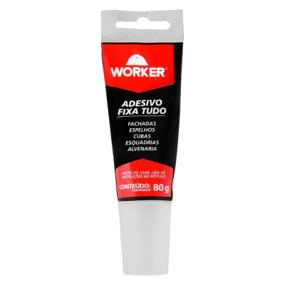 Adesivo Fixa Tudo PU Branco Bisnaga 80g Worker