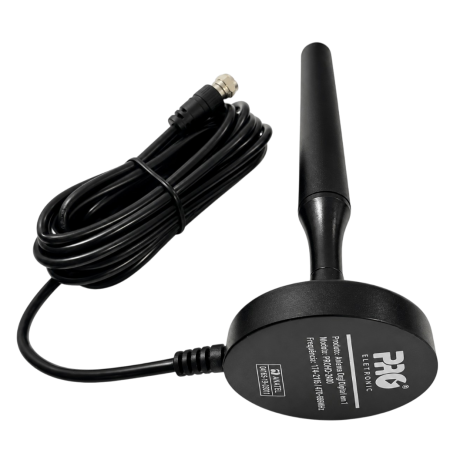 Antena Digital Interna e Externa HDTV 4 em 1 com Base Magnética Proeletronic PROHD-2400