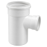 Tê de Redução para Esgoto 100 x 75 mm Branco Krona
