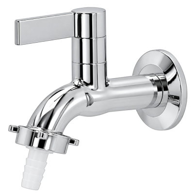 Torneira para Jardim Longa 1/4 de Volta C59 ABS Cromado Furkin Ref. 5848