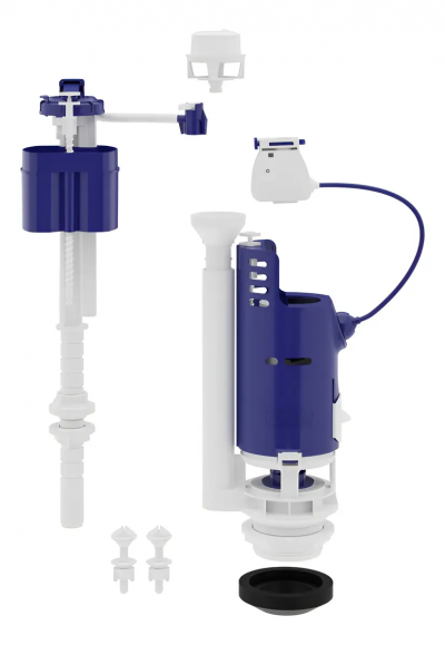Mecanismo Completo Universal para Caixa Acoplada Astra MDU3/RP BR com Acionamento Duplo Superior, Lateral e Frontal