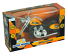 Moto de Brinquedo Power Etitoys – Fricção Custom Preta com Laranja