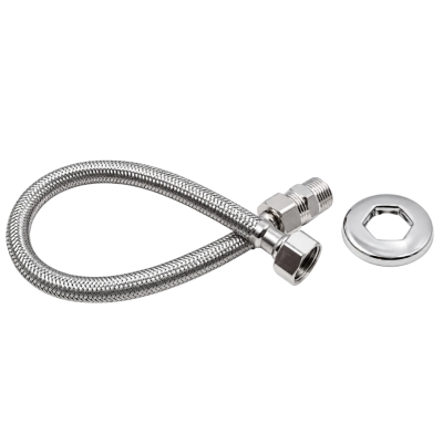 Engate Flexível Inox 60cm Macho x Fêmea Leka Metais Cód. 10-013