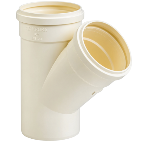 Junção para Esgoto PVC DN 150mm x 150mm Krona