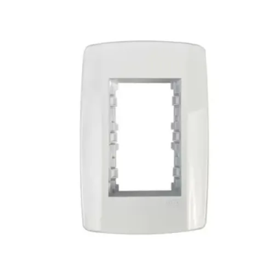 PLACA 4X2 3 MODULOS C/ SUPORTE SLIM