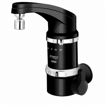 Torneira Elétrica Fame Elegance 4T de Parede 220V 5400W Preta/Branca