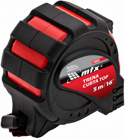 Trena Curta MTX 5 m x 25 mm Emborrachada com Gancho Magnético