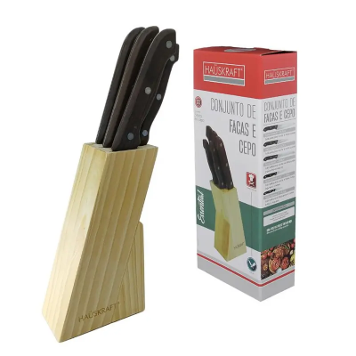 FACA E CEPO ESSENTIAL J C/ 5PÇS