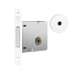 Fechadura Auxiliar 1004 Roseta Inox