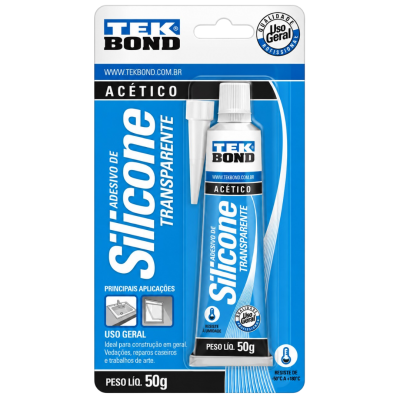 Silicone Acético Uso Geral Transparente 50g Tekbond
