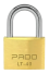 Cadeado de Latão Pado LT 40mm – Dourado, Resistente à Água, com 2 Chaves (Ref. 51022855)