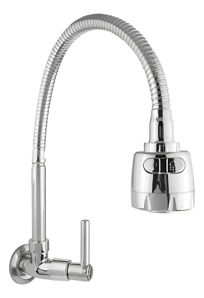 Torneira Gourmet de Parede Furkin C51 1/4 de Volta – Tubo Móvel 360° – Cromado – DN 15/20 – NBR 10281