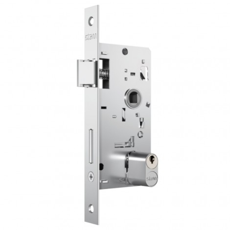 Fechadura Externa Stam 804/33 Cromada com Espelho em Inox