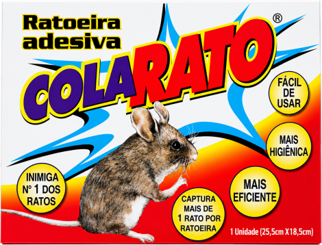 Ratoeira Adesiva Cola Rato 25,5 x 18,5 cm