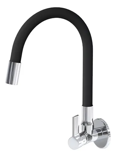 Torneira de Parede Bica Móvel Preta 1/4 Volta C70 Fit Iguatemi