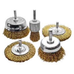 Kit 5 Escovas de Aço Dis-Flex Aste 6mm – 4.500 RPM Ref. 32.019