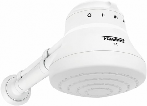 Ducha Fame Banho Faminho 4 Temperaturas Branca 220V 6800W com Cano 30cm